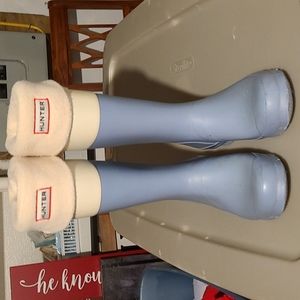 Hunter Boots and Hunter Boot Liners Size 3G/2B